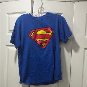 DC Comics Blue Superman Logo Short Sleeve Tee
